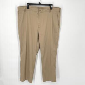 Nike Golf Dri Fit Stretch Golf Pants Standard Fit Lightweight Size 40 Khaki